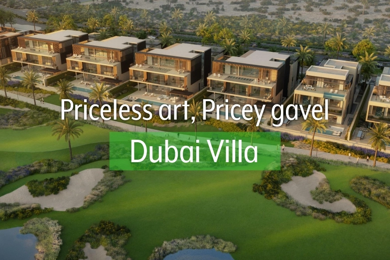 Desert Jewel with Dazzling Art: Dubai Villa Heads to Auction